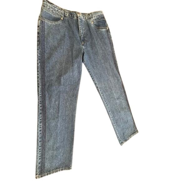 "FRENCH DRESSING" 100% Cotton Jeans SZ 16 Stripes On Side Y2K VTG Streetwear - Picture 6 of 14